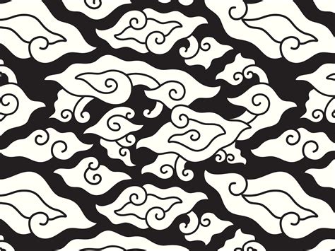 motif batik hitam